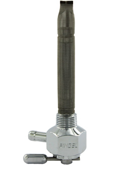 Single Outlet Reserve Hex Valve-3/8" NPT-1000 Series-5/16"hose barb-Chrome