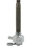 Single Outlet Reserve Hex Valve-3/8" NPT-1000 Series-5/16"hose barb-Chrome