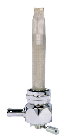 Single Outlet Reserve Hex Diamond Valve-22mm (H-D)-1000 Series-5/16" hose barb-Chrome