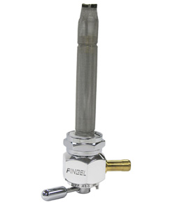 Single Outlet Reserve Hex Valve-22mm (H-D)-4000 Series-5/16" hose barb-Aluminum