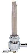 Single Outlet Reserve Round Vertical Groove Valve-22mm (H-D)-4000 Series-5/16" hose barb-Chrome