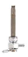 Single Outlet Reserve Hex Valve-22mm (H-D)-4000 Series-5/16" hose barb-Chrome