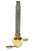 Single Outlet Reserve Hex Valve-3/8" NPT-6000 Series-5/16" hose barb-Brass