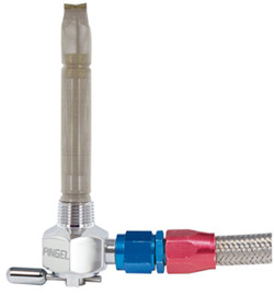 Single Outlet Reserve Hex Valve-3/8" NPT-6000 Series- -6AN hose fitting-Chrome