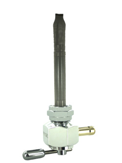 Single Outlet Reserve Fuel Valve Metric (16 mm) & Nut Aluminum Hex